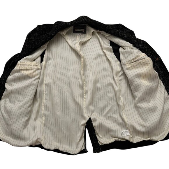 32 Bar Blues Blazer Jacket Mens Size M Sports Coat Unconstructured Vented Gray - Picture 3 of 5